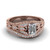 emerald-cut-antique-filigree-diamond-bridal-set in FD1066EM NL RG