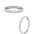 classic princess cut 1 carat eternity ring in white gold FDEW180PRBANGLE3 1.00CT NL WG