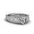 pear shape nature inspired single diamond engagement ring in 14K white gold FDENS3540PER NL WG