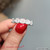 Asscher Cut Five Stone Lab Diamond Ring 3 Carat In Platinum FD8008AS 3.00+CTANGLE1 WG