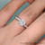 round cut infinity twist diamond engagement ring in white gold FD8253RORHAND NL WG