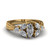 vintage marquise petal diamond engagement ring in FDENR2562MQR NL YG