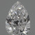 0.58 Carat Pear Lab Grown