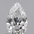0.62 Carat Pear Lab Grown