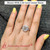 2.25 ct. emerald cut lab diamond engagement ring with sapphire FD9616RHAND 1 2.25 ct. emerald cut lab diamond engagement ring with sapphire FD9616RHAND 1