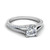 asscher cut lucida square split diamond ring in FD1027ASR NL WG