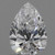 0.57 Carat Pear Lab Grown