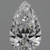 0.55 Carat Pear Lab Grown