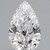 0.52 Carat Pear Lab Grown