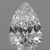 0.59 Carat Pear Lab Grown