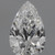 0.55 Carat Pear Lab Grown