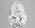 3.68 Carat Pear Lab Grown