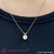 one carat round 4 prong solitaire diamond pendant in rose gold FDPD10535RO 1.00+CT RG