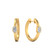 half-carat-oval-lab-diamond-bezel-huggie-earring in FDAJER0024GNNU NL YG