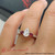 ruby pear accented 3 row pear shaped engagement ring yellow gold FD9982ROR 1