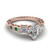 pear shaped vintage 3 stone diamond engagement ring with emerald in FDENR1816PERGEMGR NL RG.jpg