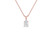 0.5 ct. diamond pear solitaire necklace in rose gold FD PD8469PE 0.50CT NL RG