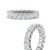 4 carat diamond anniversary band princess cut for her in white gold FD10203PRBANGLE3 4.00 CT NL WG