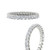 2 carat comfort fit asscher cut diamond eternity band in white gold FD 10203ASANGLE3 2.00CT NL WG