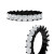 4 carat anniversary black band princess cut for her in black gold FD10203PRBANGLE3 4.00 CT NL BG