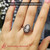 teardrop under halo 3 carat lab diamond ring with sapphire in fdens1692r10pe-3-ct-nl-rg