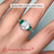 emerald cut 3 stone trellis lab diamond engagement ring with emerald in white gold FDENR7282R1 EM 3.00+CT NL WG emerald cut 3 stone trellis lab diamond engagement ring with emerald in white gold FDENR7282R1 EM 3.00+CT NL WG