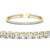 tennis bracelet 10 carat asscher cut in yellow gold FDBRC10368 10CT NL YG