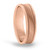 5MM light weight concave brush mens wedding band in FDN18037H NL RG