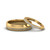 unique matching wedding anniversary bands gifts for him and her in 14K yellow gold FD8079B NL YG