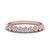 0.40 ct. thin bezel set round diamond anniversary band in 14K rose gold FD123594RO(2.25MM) NL RG