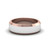mens 2 tone wedding band in white gold FD M8112B NL WG