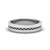 classic flat platinum wedding mens ring FDM444B NL WG