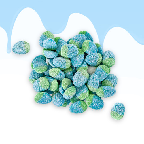Giant Fizzy Blue Raspberry Filled Gummies - delicious Pick and Mix Viral Sweets Club sweets and candy.