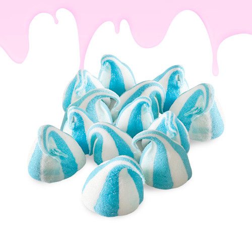 Giant Blue Raspberry Whip Sugar Crunch MarshMallows - delicious Pick and Mix Viral Sweets Club sweets and candy