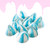 Giant Blue Raspberry Whip Sugar Crunch MarshMallows - delicious Pick and Mix Viral Sweets Club sweets and candy