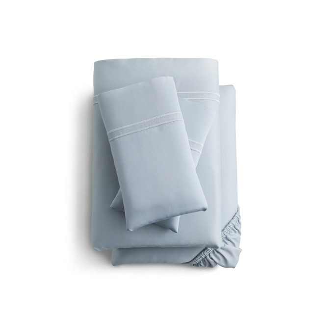 Natural Supima Cotton Sheet Sheet Set in Smoke