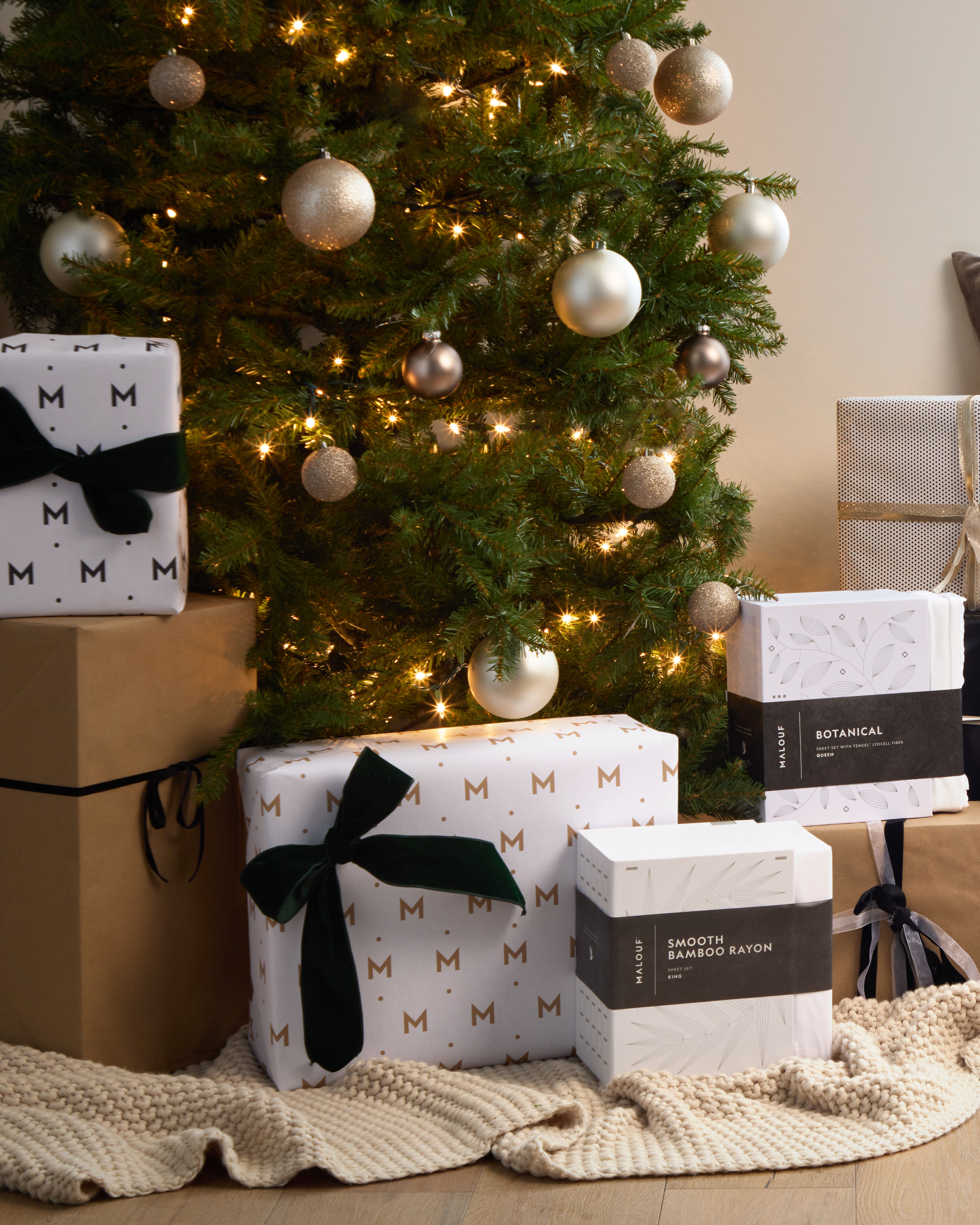 Woman and dog sleeping in bed.