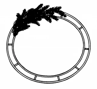 Wreath Rings Double Rail Flat