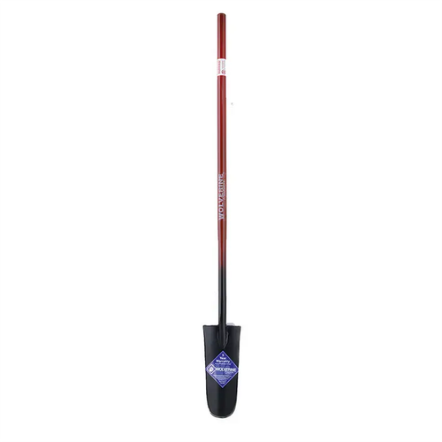 Wolverine 14" Drain Planting Spade, 48" Steel Handle, SL701