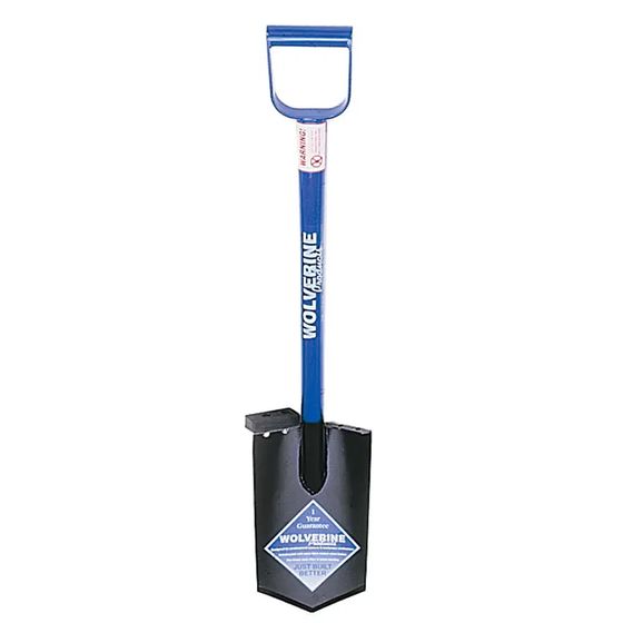 Wolverine 12" Diamond Point Plant Spade, 26" Handle, DH12DP