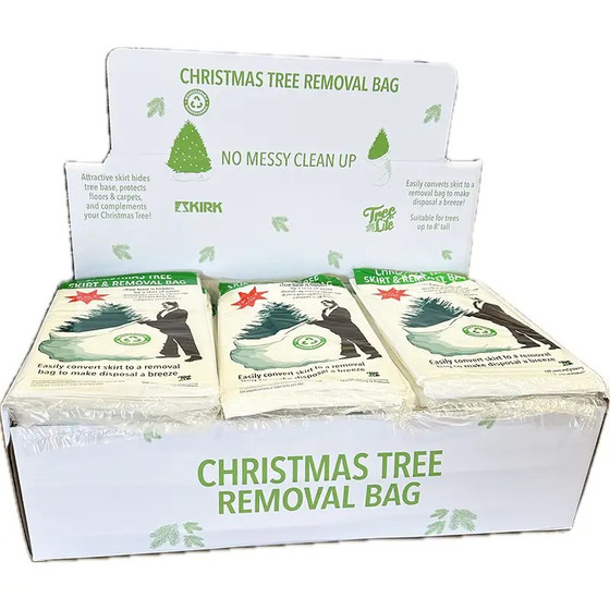 Kirk Christmas Tree Removal Bags, Display 50/case