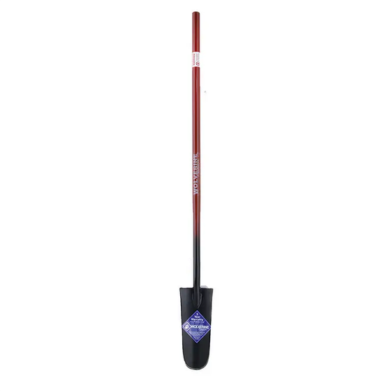 Wolverine 14" Drain Planting Spade, 48" Steel Handle, SL701