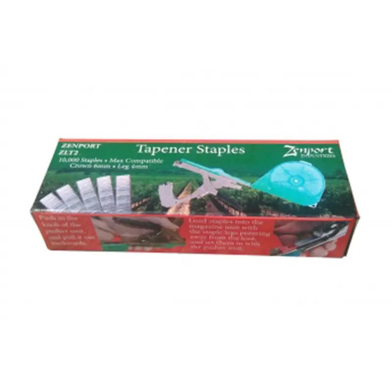 Zenport staples for tapener gun 10,000/box