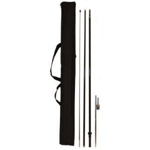 Shark Fin Fiberglass Pole Set W/Case /Each
