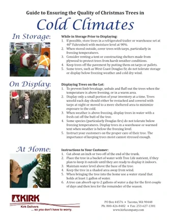Cold Climate Tree Lot Care