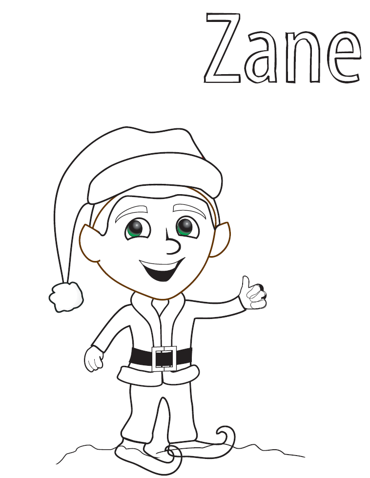 Download Zane's Coloring Page