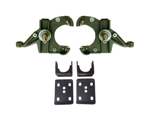 1973-1987 Chevrolet C10 2WD 3"/6" Drop Spindle Kit - 1.00" Rotors