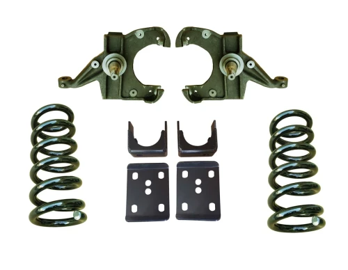 1973-1987 Chevrolet C10 2WD 6"/6" Drop Spindle & Coil Lowering Kit - 1.25" Rotors