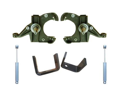 1973-1987 GMC C15 2WD 3"/5" Drop Spindle Kit - 1.00" Rotors + Rear Shocks