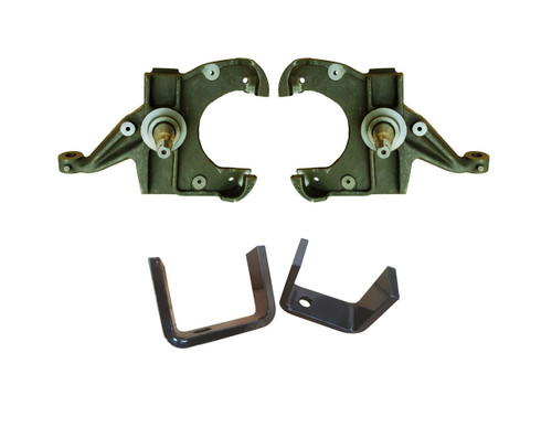 1973-1987 GMC C15 2WD 3"/5" Drop Spindle Kit - 1.00" Rotors
